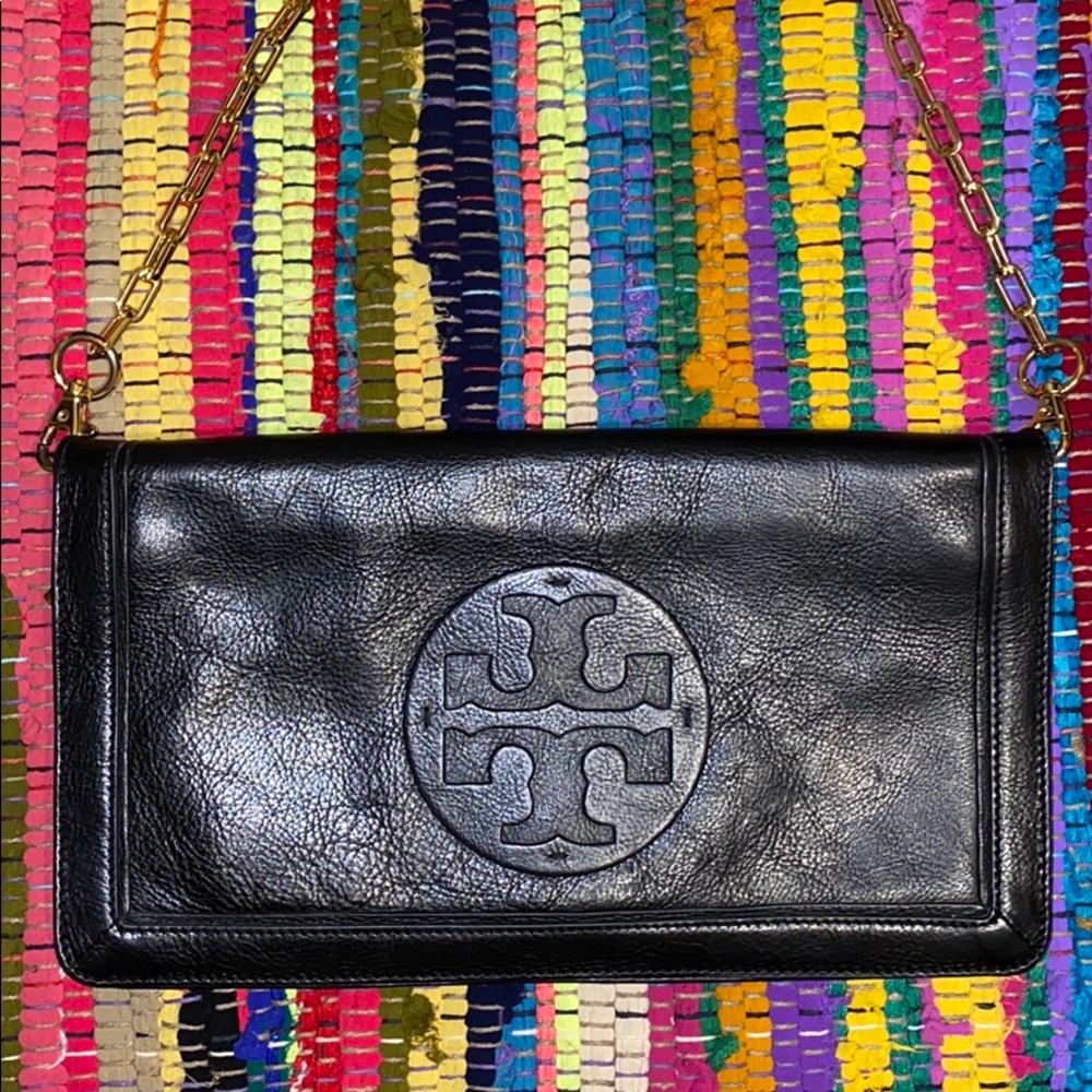 Tory Burch Black Suki Leather Shoulder Bag